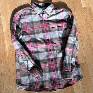 LPlaid Button-Up Shirt